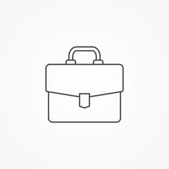 Briefcase vector icon sign symbol