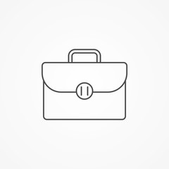 Briefcase vector icon sign symbol