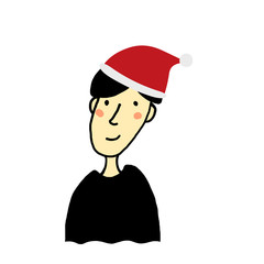 クリスマス帽子のお兄さん2