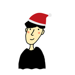 クリスマス帽子のお兄さん3