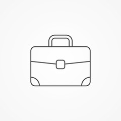 Briefcase vector icon sign symbol