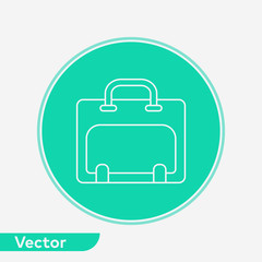 Briefcase vector icon sign symbol