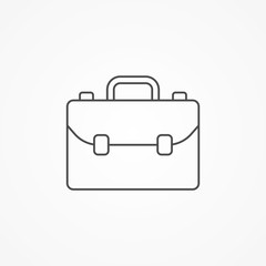 Briefcase vector icon sign symbol