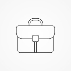 Briefcase vector icon sign symbol