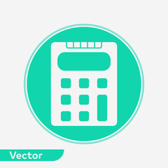 Calculator vector icon sign symbol