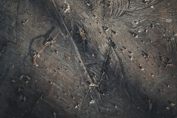 Dirty wooden texture background with sunlight