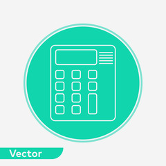 Calculator vector icon sign symbol