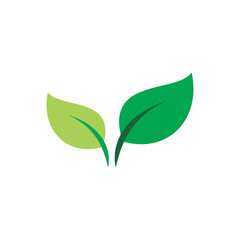 nature leaf art logo design