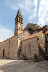 Fototapeta na wymiar old bell tower, tower, Perast Montenegro