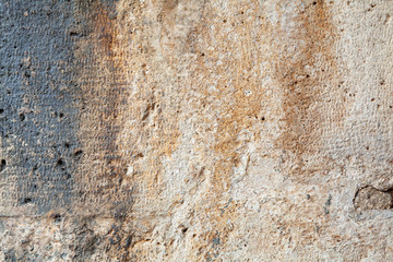 the texture of the old walls, Perast, Montenegro