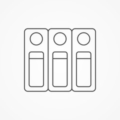 Binders vector icon sign symbol