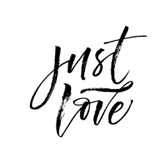 Obraz premium Just be you card. Modern vector brush calligraphy. Ink illustration with hand-drawn lettering. 