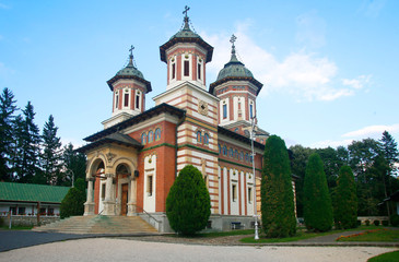 Fototapeta na wymiar Monastery of Sinaia in Romania, Europe
