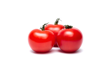 cherry tomatoes on a white background