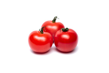 cherry tomatoes on a white background