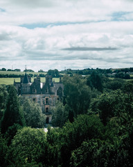 Fototapeta na wymiar Manor tucked away in United Kingdom