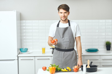 woman cooking in the kitchen