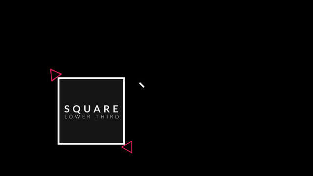 Dynamic Square Lower Third