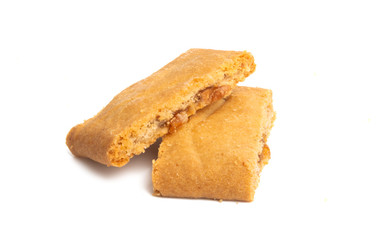 fruit jam cookies isolated