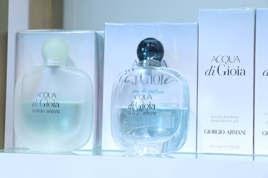 Haarlem, the Netherlands - October 6th 2018: Giorgio Armani fragrances
