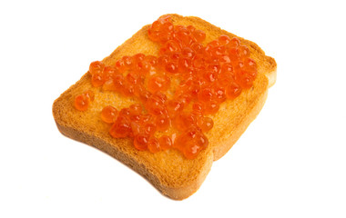 red caviar sandwich
