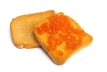 red caviar sandwich