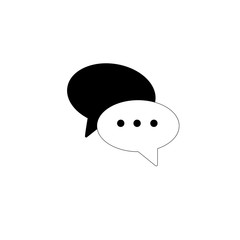 Chat conversation icons vector illustration.