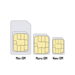 SIM card icons vector illustration.