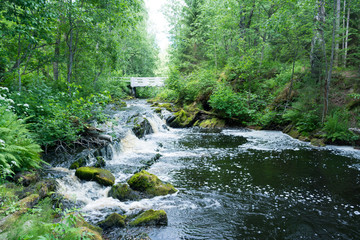 Obraz premium waterfall in Karelia