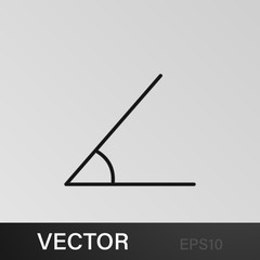 sharp corner icon. Geometric figure Element for mobile concept and web apps