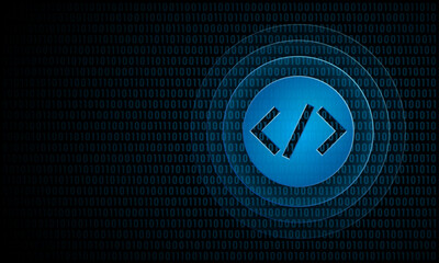 Digital code development with ripples ''Pulse Effect'' technology programming symbol