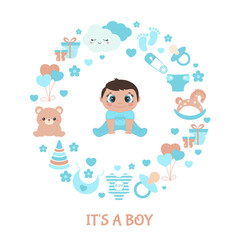 Baby shower invitation card