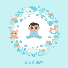 Baby shower invitation card