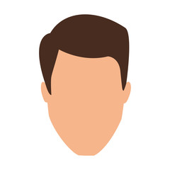 man head icon, flat design