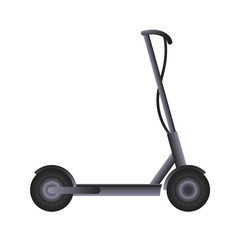 Electric kick scooter illustration. Personal transport concept.