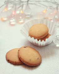 french macaroons on wooden table