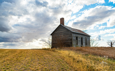 Old schoolhouse in the country