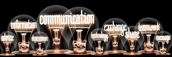 Light Bulbs with Communication Concept