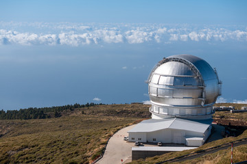 View Of Observatories From Top Of Roque De Los Muchachos, La Palma © Simone Tognon