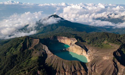 Kelimutu Volcano in Flores, Indonesia