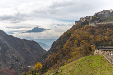 Castle Beseno and Clouds