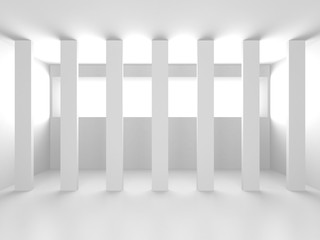 Futuristic White Architecture Design Background