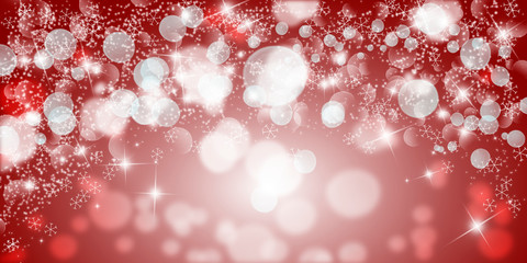 Weihnachtlicher Bokeh Hintergrund in rot