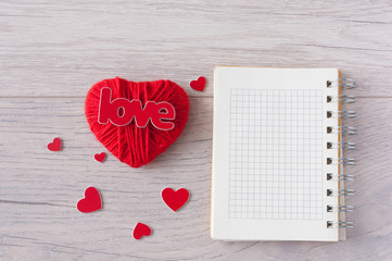 I love you. Christmas and Valentine's Day concept.
