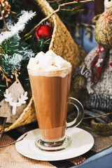 cup of coffee with whipped cream and chocolate