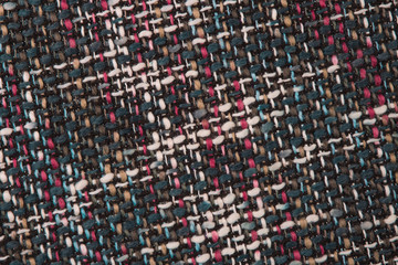 Fototapeta premium Coarse viscous beautiful fabric isolated