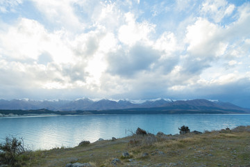 Fototapeta na wymiar Lake Pukaki in New Zealand