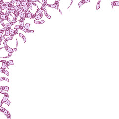 European Union Euro notes falling. Small EUR bills