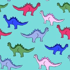 dinosaurs seamless pattern