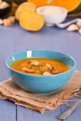 Pumpkin cream soup.